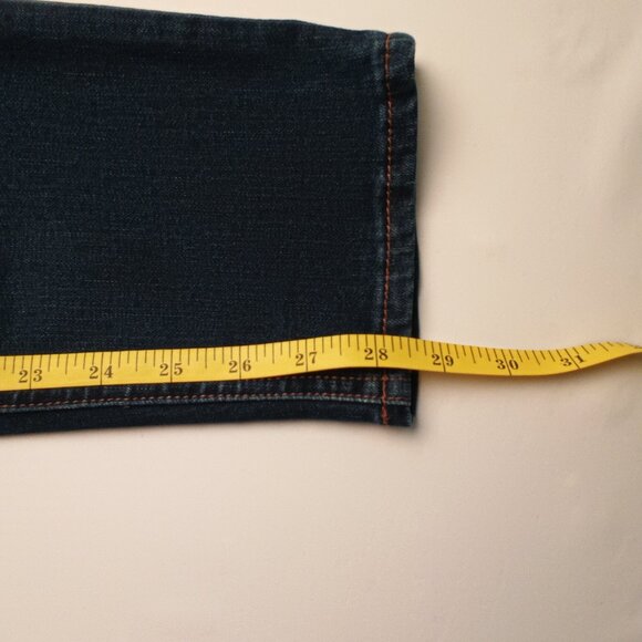 Vintage America Jeans Size 4/27 Weekend Crop Mid Rise Skinny Leg Dark Wash - Picture 9 of 10